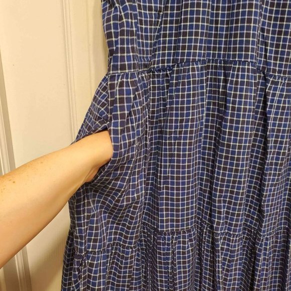 NWT Time and Tru Women's Tiered Plus Dress with Flutter Sleeves, Size XL - Picture 5 of 11